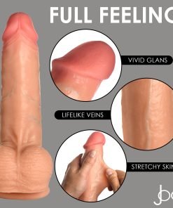 Realistic male sex toy with lifelike features