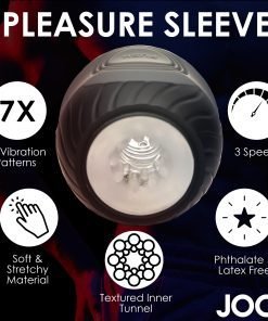 JOCK Pleasure Sleeve with 7 vibration patterns and textured inner tunnel
