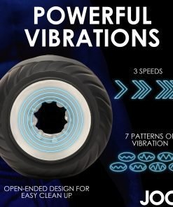 Vibrating device showcasing powerful vibrations, 3 speeds, and 7 patterns of vibration.
