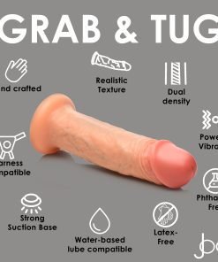 Realistic handcrafted sex toy with multiple features