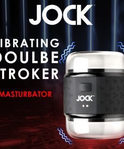 Vibrating double stroker male masturbator from JOCK