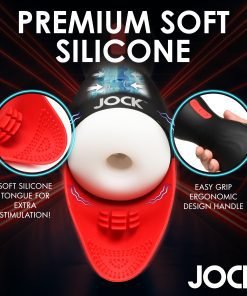 Premium soft silicone male pleasure toy with ergonomic design and soft tongue