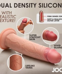 Dual density silicone realistic texture male toy