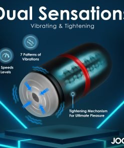 Dual Sensations device with vibrating and tightening features