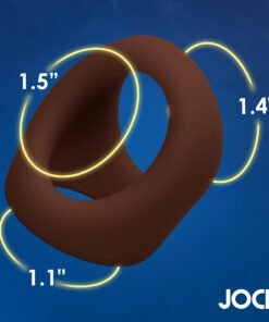 Stylish brown ring with measurement indicators