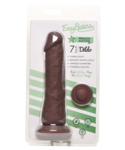 7-inch silicone dildo in packaging