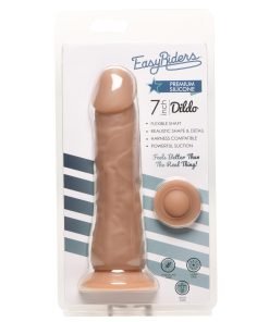 7-inch silicone dildo with flexible shaft and realistic details