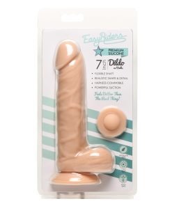 7-inch premium silicone dildo in packaging