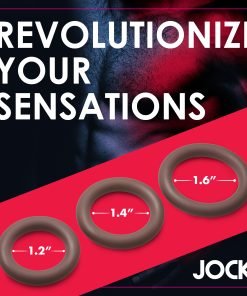 Three silicone rings in various sizes for enhanced sensations