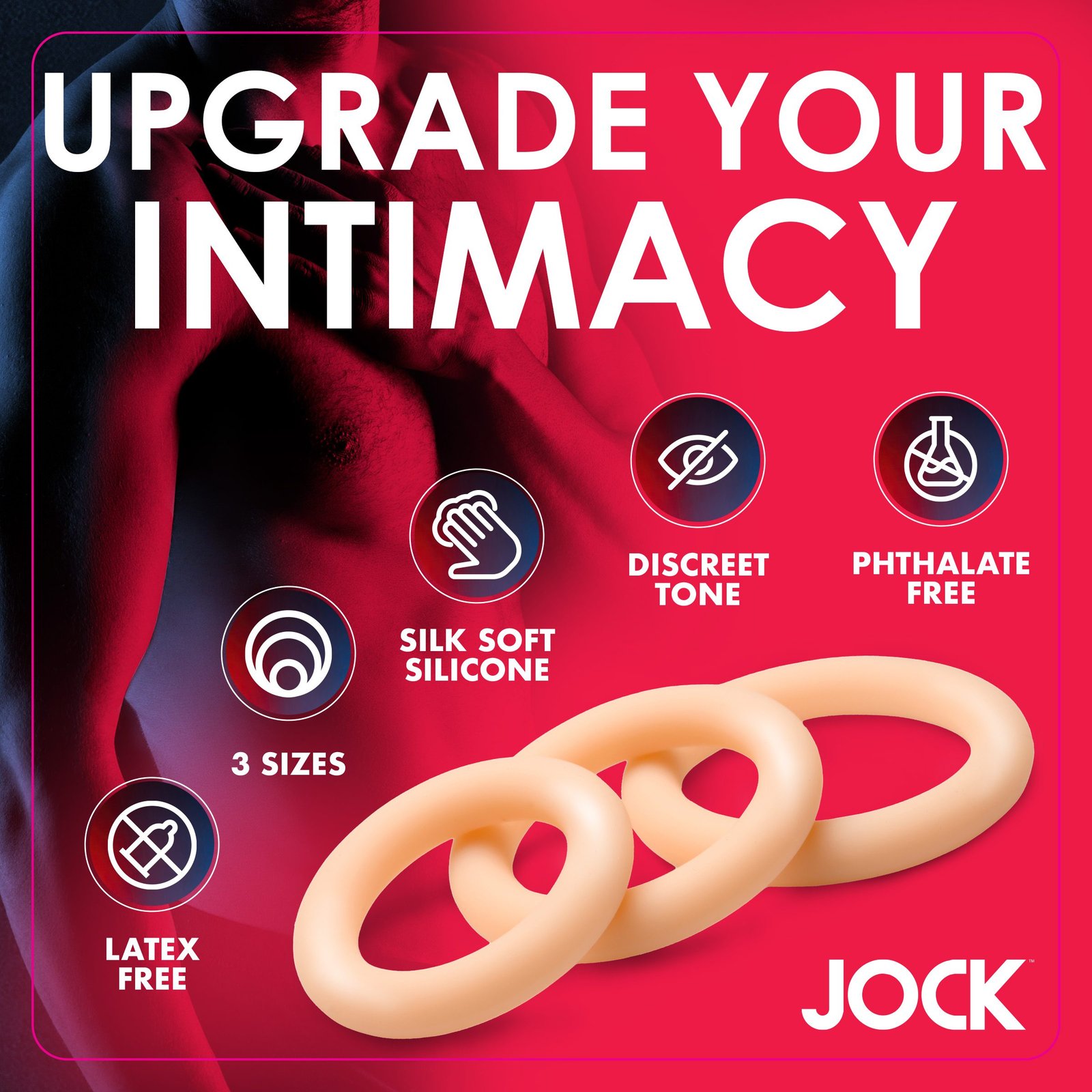 Upgrade your intimacy with JOCK silicone rings