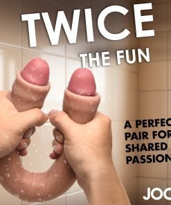 Creative product showcasing dual usage in a fun and engaging manner