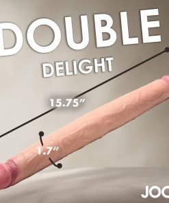 Double Delight toy measuring 15.75 inches in length and 1.7 inches in diameter