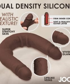 Dual density silicone product with realistic texture and features