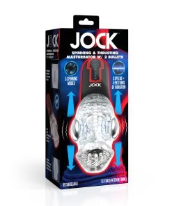 JOCK Spinning and Thrusting Masturbator with 2 Bullets packaging