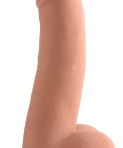 8 Inch Ultra Real Dual Layer Suction Cup Dildo- Medium Skin Tone