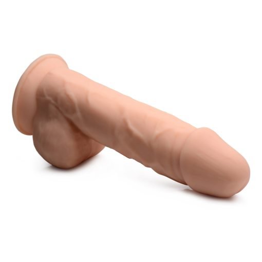 Silexpan Light Hypoallergenic Silicone Dildo with Balls - 8 Inch - Image 2