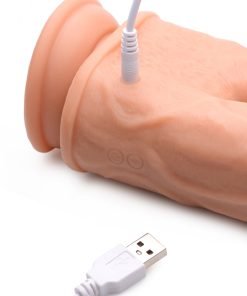 Vibrating and Rotating Remote Control Silicone Double Dildo - Image 5