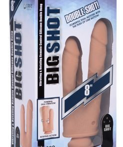 Vibrating and Rotating Remote Control Silicone Double Dildo - Image 6