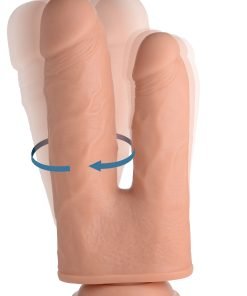 Vibrating and Rotating Remote Control Silicone Double Dildo - Image 2