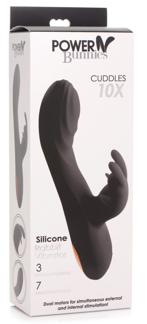 Power Bunnies Cuddles Silicone Rabbit Vibrator packaging
