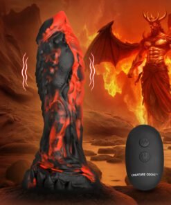 Dramatic fantasy themed product with a fiery background