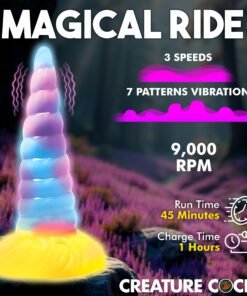 Colorful vibrating toy with multiple settings