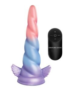 Colorful unicorn-shaped vibrator with remote control