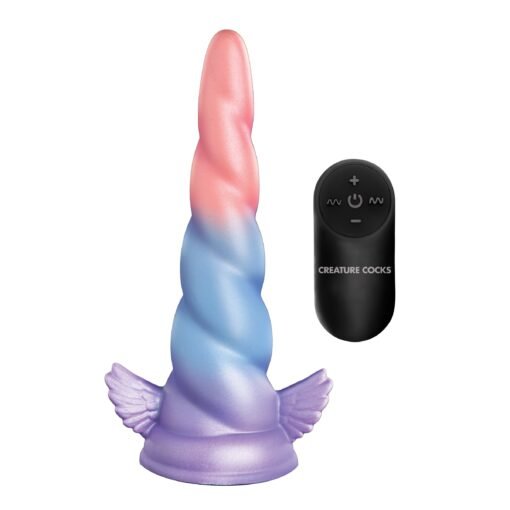 Colorful unicorn-shaped vibrator with remote control
