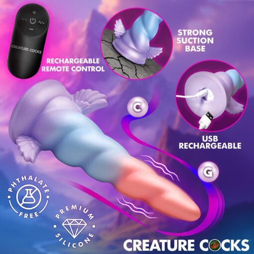 Colorful silicone toy with remote control and suction base