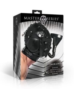 Sensory deprivation hood in a sleek box design