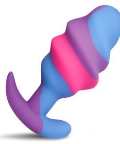Colorful silicone toy with a unique swirl design