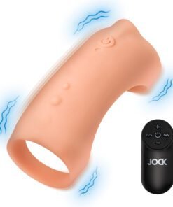 Vibrating male pleasure device with remote control