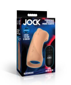 Vibrating silicone penis sleeve packaging with remote control