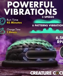 Vibrating device with remote control features and specifications