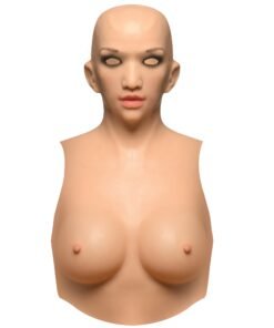Realistic mannequin torso with a bald head and no facial features