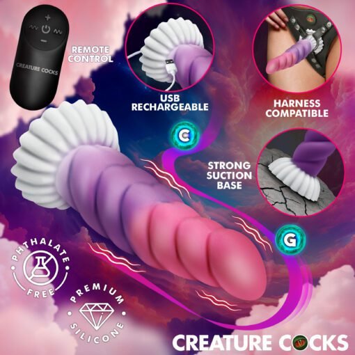 Colorful silicone toy with remote control and suction base