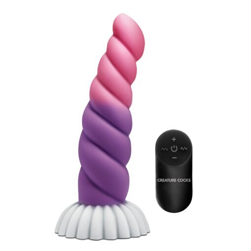 Colorful twisted vibrator with remote control