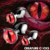 Unique metal anal plugs with dragon eye design