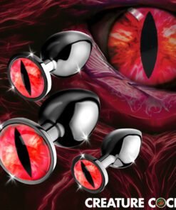 Unique metal anal plugs with dragon eye design