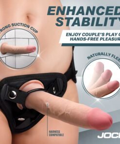 Flexible and stable harness for intimate play
