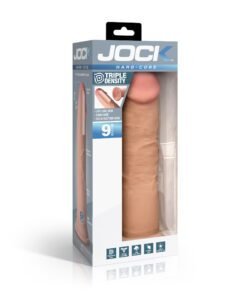 Realistic 9-inch dildo with suction base in packaging