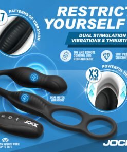 Dual stimulation vibrating toy with remote control