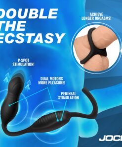 A product designed for enhanced pleasure with dual motors and P-spot stimulation.