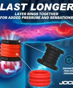 Illustration of layered rings for enhanced sensations and prolonged experiences
