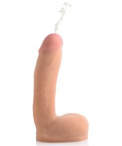 Realistic dildo with a curved shape