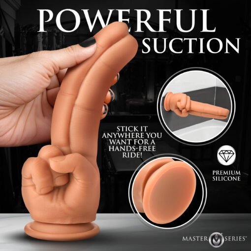 The Pleaser Double Finger Silicone Dildo - Image 3