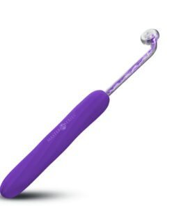 Purple electrical stimulation tool with a rounded glass tip