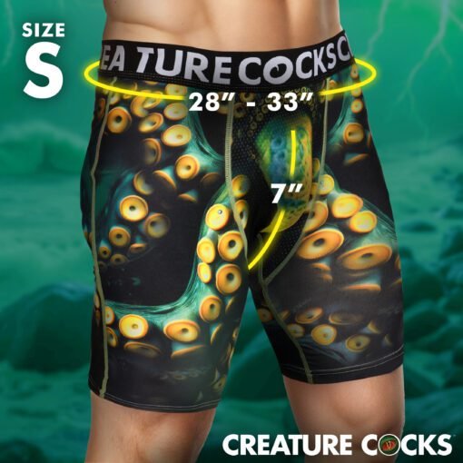 Creature Wear Monstropus Tentacled Monster Boxer Shorts - Small - Image 5