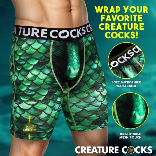 Creature Wear Cockness Monster Lake Creature Boxer Shorts - X-Large - Image 3