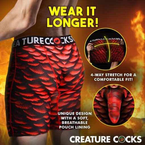 Creature Wear Horny Devil Demon Boxer Shorts - Medium - Image 4